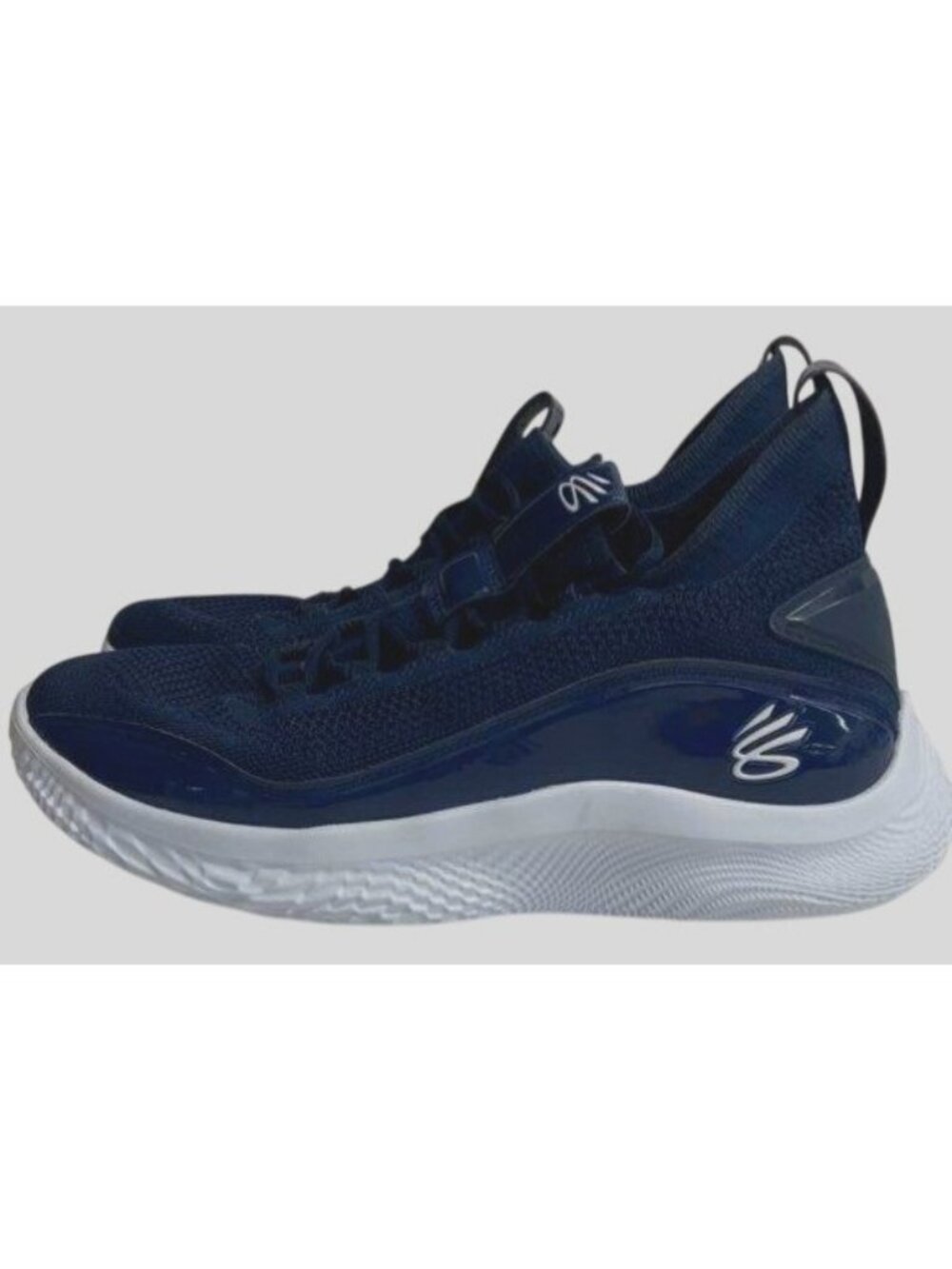 Under Armor Curry‎ Flow 8 NM Navy Blue Sneaker Casual Shoe Men SZ10.5